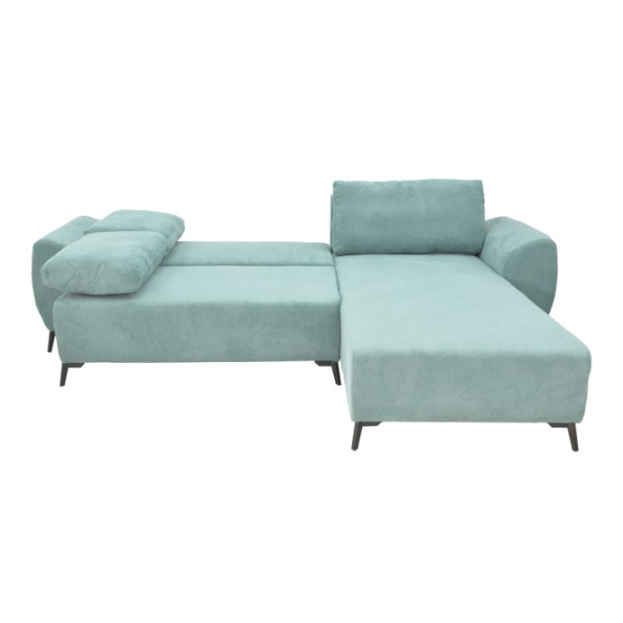 SETTEE ΓΩΝΙΑΚΟΣ KΑΝΑΠΕΣ ΚΡΕΒΑΤΙ 286X204X93ΕΚ ΑΝΑΣΤΡΕΨΙΜΟΣ ΜΕ ΑΠΟΘΗΚΕΥΤΙΚΟ ΧΩΡΟ ΥΦΑΣΜΑ ΜΕΝΤΑ 