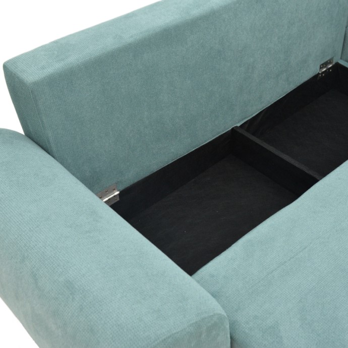 SETTEE ΓΩΝΙΑΚΟΣ KΑΝΑΠΕΣ ΚΡΕΒΑΤΙ 286X204X93ΕΚ ΑΝΑΣΤΡΕΨΙΜΟΣ ΜΕ ΑΠΟΘΗΚΕΥΤΙΚΟ ΧΩΡΟ ΥΦΑΣΜΑ ΜΕΝΤΑ 