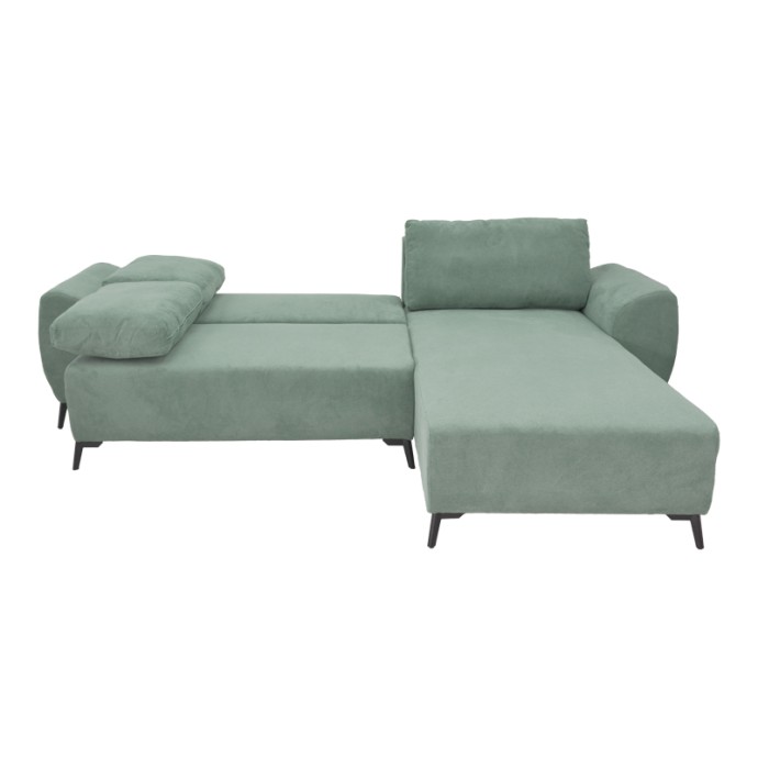 SETTEE ΓΩΝΙΑΚΟΣ KΑΝΑΠΕΣ ΚΡΕΒΑΤΙ 286X204X93ΕΚ ΑΝΑΣΤΡΕΨΙΜΟΣ ΜΕ ΑΠΟΘΗΚΕΥΤΙΚΟ ΧΩΡΟ ΥΦΑΣΜΑ ΜΕΝΤΑ 