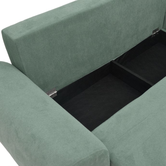 SETTEE ΓΩΝΙΑΚΟΣ KΑΝΑΠΕΣ ΚΡΕΒΑΤΙ 286X204X93ΕΚ ΑΝΑΣΤΡΕΨΙΜΟΣ ΜΕ ΑΠΟΘΗΚΕΥΤΙΚΟ ΧΩΡΟ ΥΦΑΣΜΑ ΜΕΝΤΑ 
