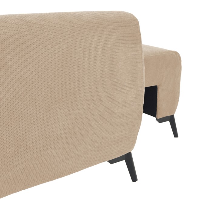 SETTEE ΓΩΝΙΑΚΟΣ KΑΝΑΠΕΣ ΚΡΕΒΑΤΙ 286X204X93ΕΚ ΑΝΑΣΤΡΕΨΙΜΟΣ ΜΕ ΑΠΟΘΗΚΕΥΤΙΚΟ ΧΩΡΟ ΥΦΑΣΜΑ ΜΠΕΖ 
