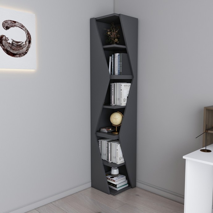 KLARO ΒΙΒΛΙΟΘΗΚΗ ΣΤΗΛΗ 32X32X165ΕΚ ΑΝΘΡΑΚΙ 