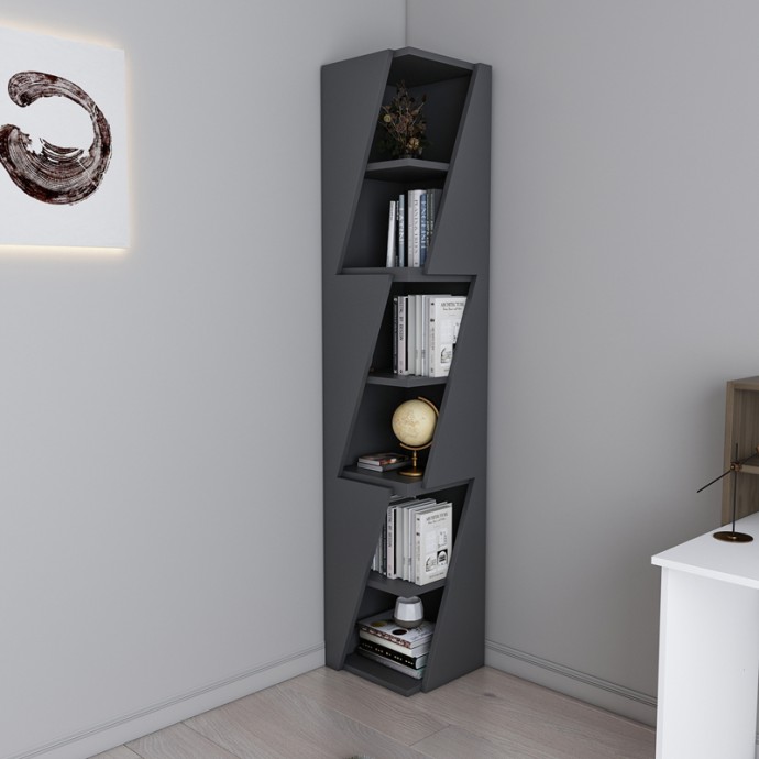 KLARO ΒΙΒΛΙΟΘΗΚΗ ΣΤΗΛΗ 32X32X165ΕΚ ΑΝΘΡΑΚΙ 