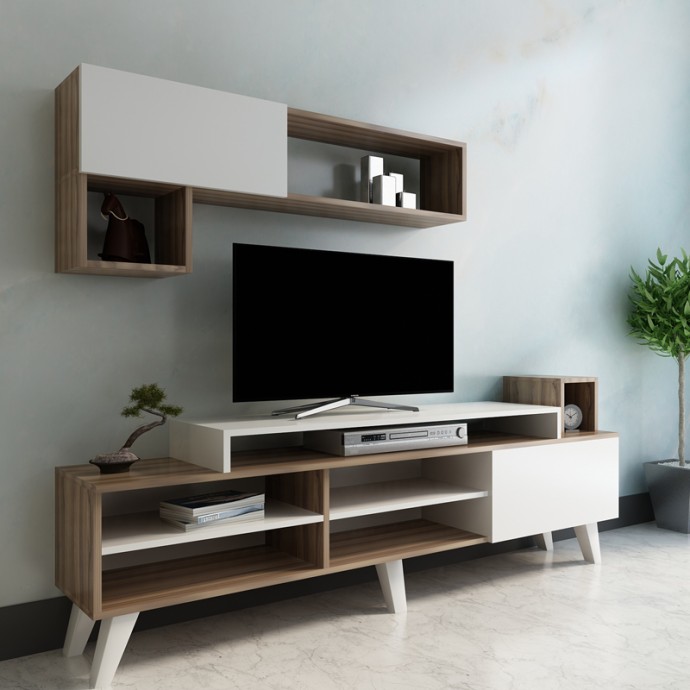 VISAO ΣΥΝΘΕΣΗ ΣΑΛΟΝΙΟΥ 180X32X55ΕΚ ΛΕΥΚΟ-ΚΑΡΥΔΙ 