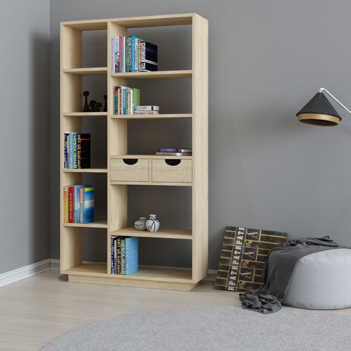 DAKIN ΒΙΒΛΙΟΘΗΚΗ ΜΕ ΣΥΡΤΑΡΙΑ 80X25X190ΕΚ ΑΠΟΧΡΩΣΗ OAK 