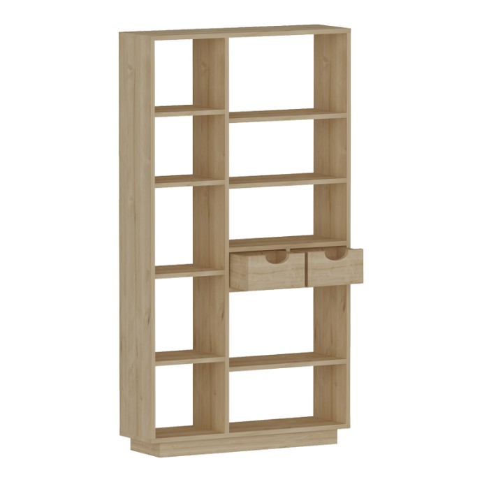 DAKIN ΒΙΒΛΙΟΘΗΚΗ ΜΕ ΣΥΡΤΑΡΙΑ 80X25X190ΕΚ ΑΠΟΧΡΩΣΗ OAK 