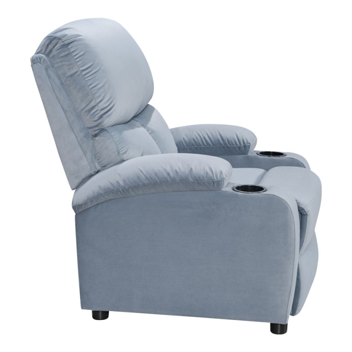 GARTIA ΠΟΛΥΘΡΟΝΑ RELAX ΜΕ ΠΟΤΗΡΟΘΗΚΗ 79X94X102ΕΚ  ΎΦΑΣΜΑ ΒΕΛΟΥΔΟ ΓΚΡΙ 