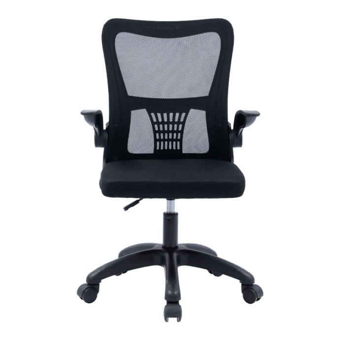 ANNALISE ΚΑΡΕΚΛΑ ΓΡΑΦΕΙΟΥ ΕΡΓΑΣΙΑΣ 57x53xY90/100cm MESH ΜΑΥΡΟ