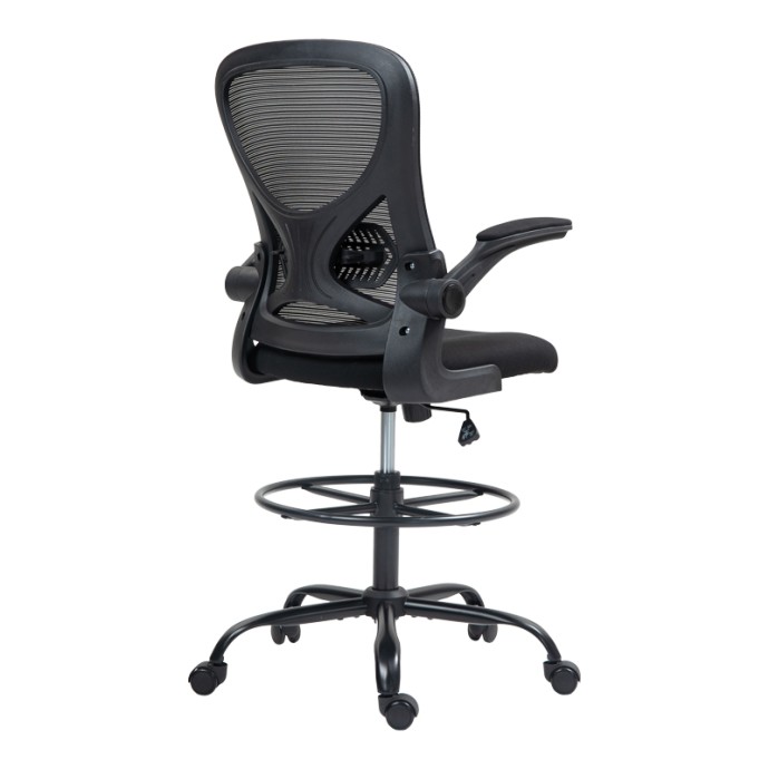 DERZIO ΚΑΡΕΚΛΑ ΓΡΑΦΕΙΟΥ 62X53X131ΕΚ ΥΦΑΣΜΑ MESH ΣΕ ΜΑΥΡΗ ΑΠΟΧΡΩΣΗ 