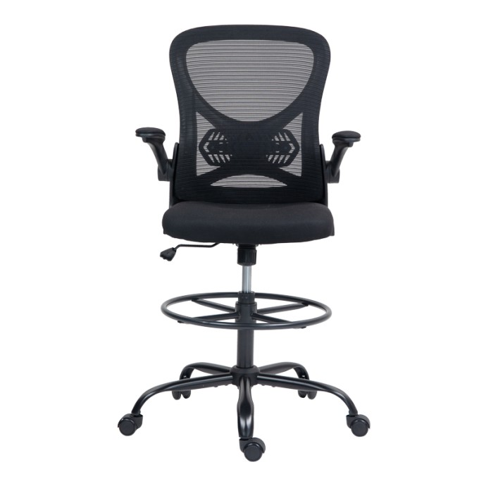 DERZIO ΚΑΡΕΚΛΑ ΓΡΑΦΕΙΟΥ 62X53X131ΕΚ ΥΦΑΣΜΑ MESH ΣΕ ΜΑΥΡΗ ΑΠΟΧΡΩΣΗ 