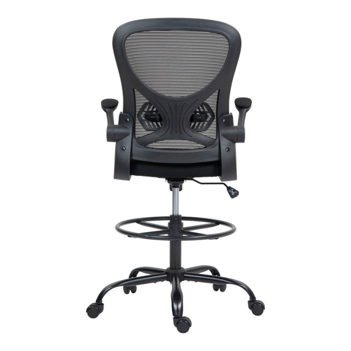 DERZIO ΚΑΡΕΚΛΑ ΓΡΑΦΕΙΟΥ 62X53X131ΕΚ ΥΦΑΣΜΑ MESH ΣΕ ΜΑΥΡΗ ΑΠΟΧΡΩΣΗ 