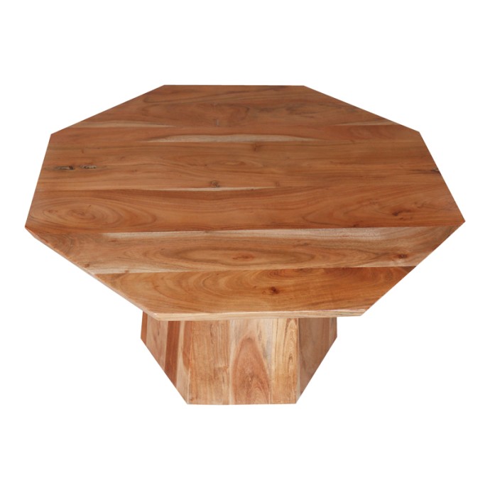 OCTAGON ΤΡΑΠΕΖΙ ΣΑΛΟΝΙΟΥ Φ80X45ΕΚ ΞΥΛΟ ACACIA ΣΕ ΦΥΣΙΚΗ ΑΠΟΧΡΩΣΗ 
