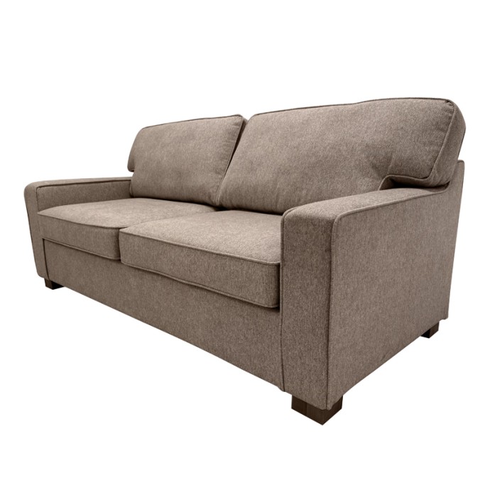 POLARIS ΔΙΘΕΣΙΟΣ  ΚΑΝΑΠΕΣ-ΚΡΕΒΑΤΙ 181X91X83ΕΚ ΥΦΑΣΜΑ ΜΠΕΖ 