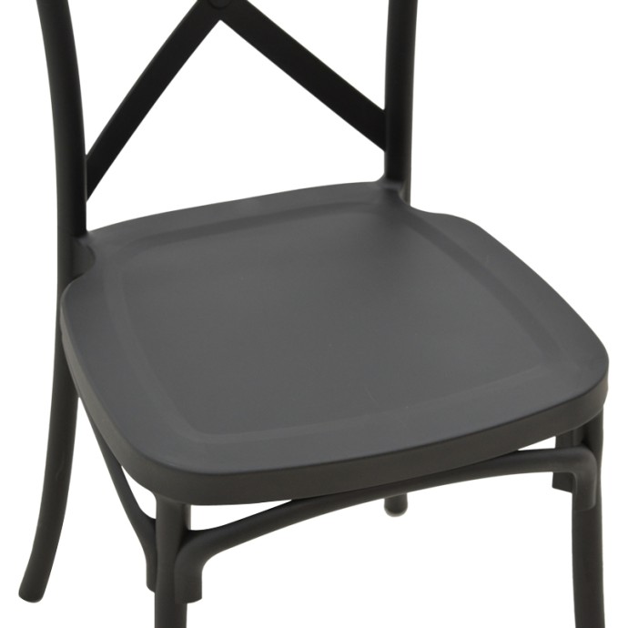 CROSSIE ΚΑΡΕΚΛΑ PP 38X46.5X82ΕΚ ΑΝΘΡΑΚΙ 