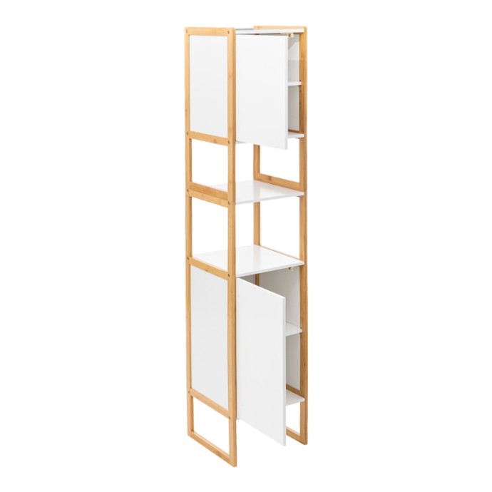 DERFEN ΝΤΟΥΛΑΠΙ-ΣΤΗΛΗ ΤΟΙΧΟΥ 33X33X170ΕΚ MDF ΛΕΥΚΟ-ΦΥΣΙΚΟ