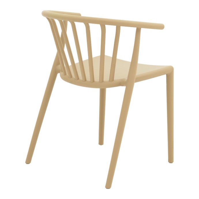 ZELMA ΠΟΛΥΘΡΟΝΑ PP 55X53X73ΕΚ ΣΕ CAPPUCINO ΑΠΟΧΡΩΣΗ 