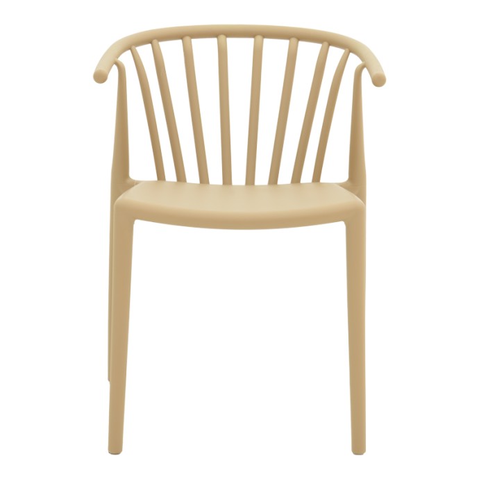 ZELMA ΠΟΛΥΘΡΟΝΑ PP 55X53X73ΕΚ ΣΕ CAPPUCINO ΑΠΟΧΡΩΣΗ 