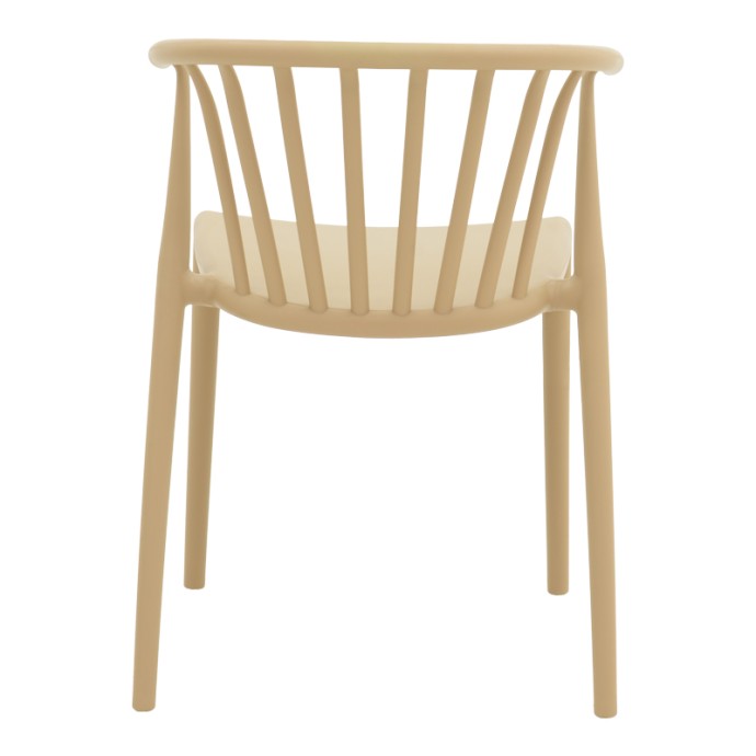 ZELMA ΠΟΛΥΘΡΟΝΑ PP 55X53X73ΕΚ ΣΕ CAPPUCINO ΑΠΟΧΡΩΣΗ 