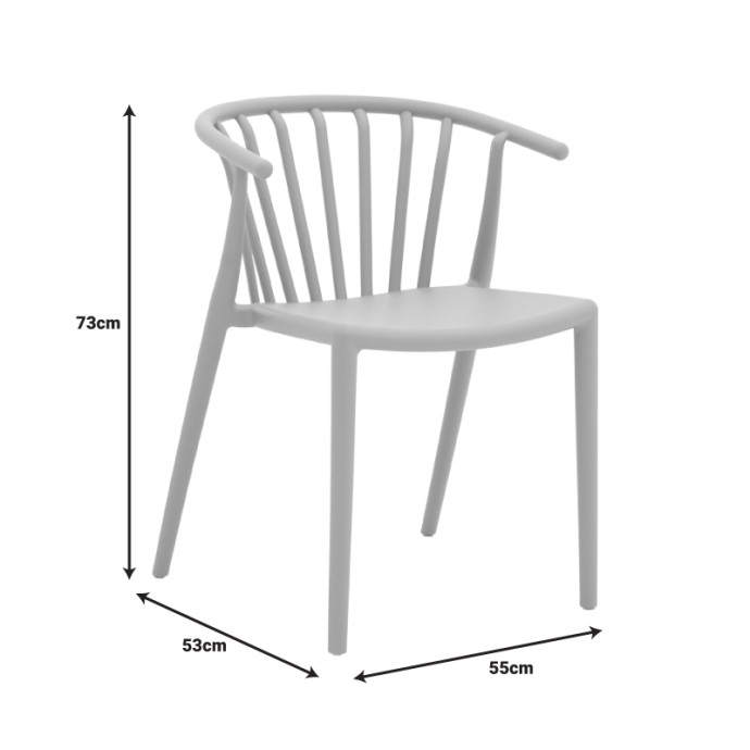 ZELMA ΠΟΛΥΘΡΟΝΑ PP 55X53X73ΕΚ ΣΕ CAPPUCINO ΑΠΟΧΡΩΣΗ 