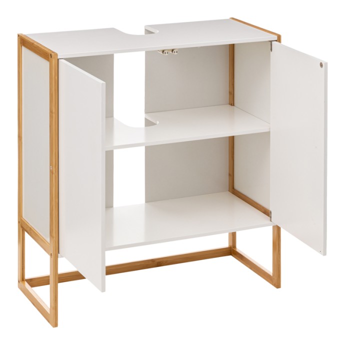 DERFEN ΠΑΓΚΟΣ-ΝΤΟΥΛΑΠΙ ΜΠΑΝΙΟΥ 70X33X80ΕΚ MDF ΛΕΥΚO-ΦΥΣΙΚO