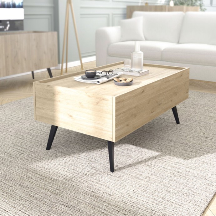 TEMA ΤΡΑΠΕΖΙ ΣΑΛΟΝΙΟΥ ΜΕ ΣΥΡΤΑΡΙ 103X60X44ΕΚ OAK