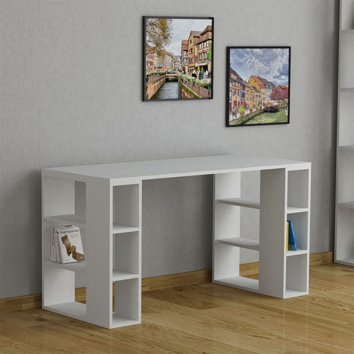COLMAR ΓΡΑΦΕΙΟ 140x60x75εκ ΧΡΩΜΑ ΛΕΥΚΟ 
