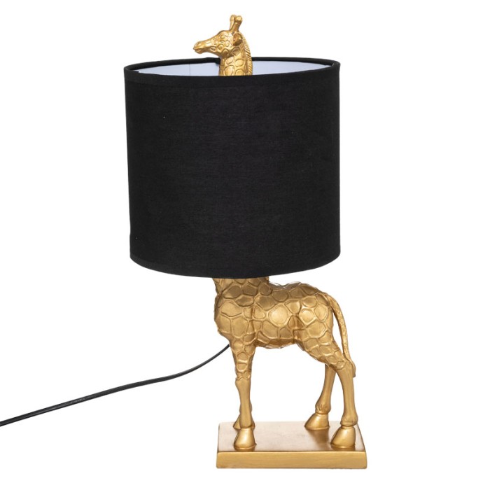 GIRAFFE ΕΠΙΤΡΑΠΕΖΙΟ ΦΩΤΙΣΤΙΚΟ Ε27 22.5x20x42εκ ΜΑΥΡΟ-ΧΡΥΣΟ