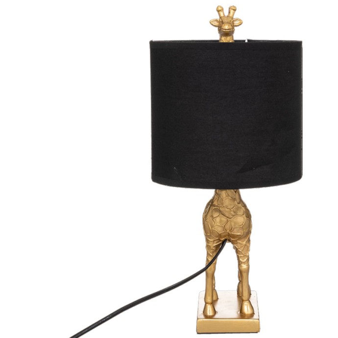 GIRAFFE ΕΠΙΤΡΑΠΕΖΙΟ ΦΩΤΙΣΤΙΚΟ Ε27 22.5x20x42εκ ΜΑΥΡΟ-ΧΡΥΣΟ