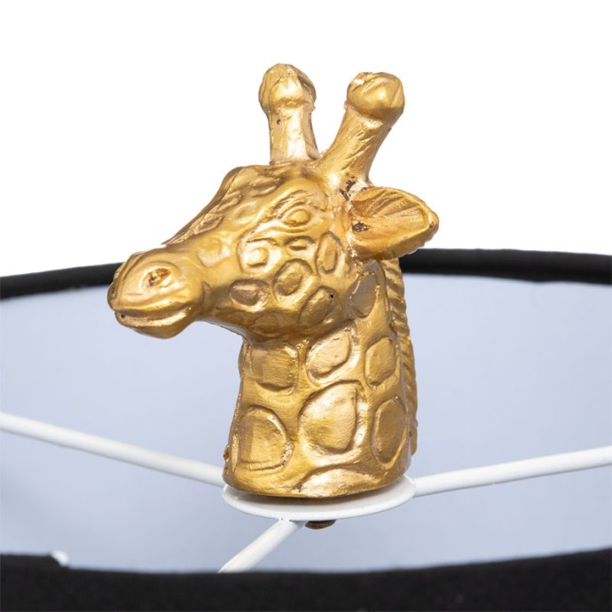 GIRAFFE ΕΠΙΤΡΑΠΕΖΙΟ ΦΩΤΙΣΤΙΚΟ Ε27 22.5x20x42εκ ΜΑΥΡΟ-ΧΡΥΣΟ