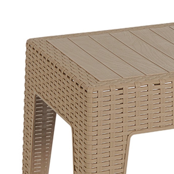 COSMIC ΤΡΑΠΕΖΙ 55x40x43.5εκ PP CAPPUCINO 