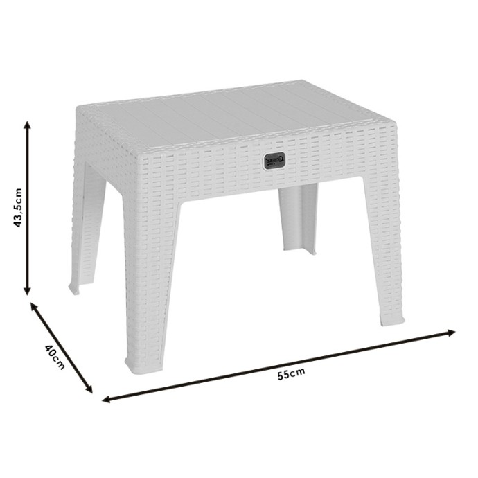 COSMIC ΤΡΑΠΕΖΙ 55x40x43.5εκ PP CAPPUCINO 