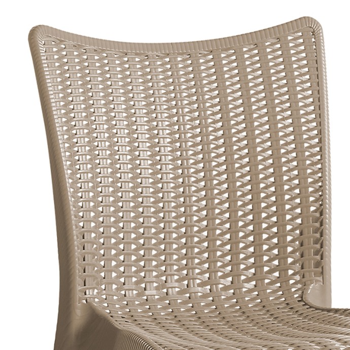 CONFIDENT ΚΑΡΕΚΛΑ 50x55x83εκ PP CAPPUCINO