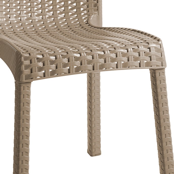 CONFIDENT ΚΑΡΕΚΛΑ 50x55x83εκ PP CAPPUCINO