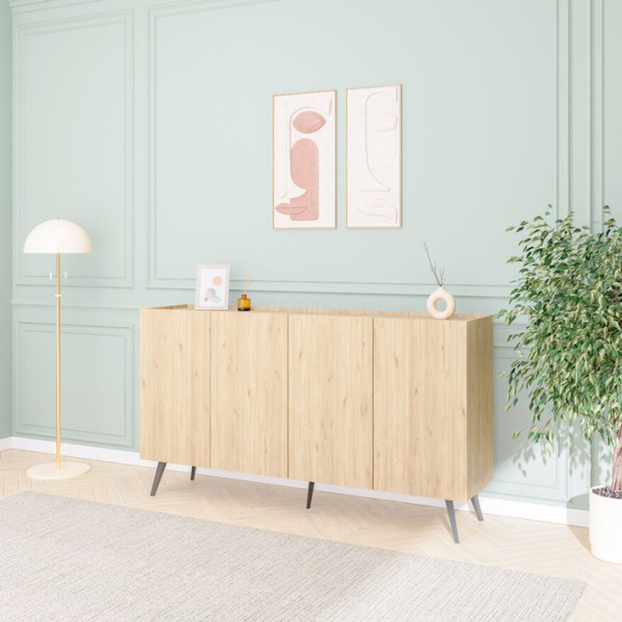 KUDRO ΜΠΟΥΦΕΣ 180X43X100ΕΚ OAK