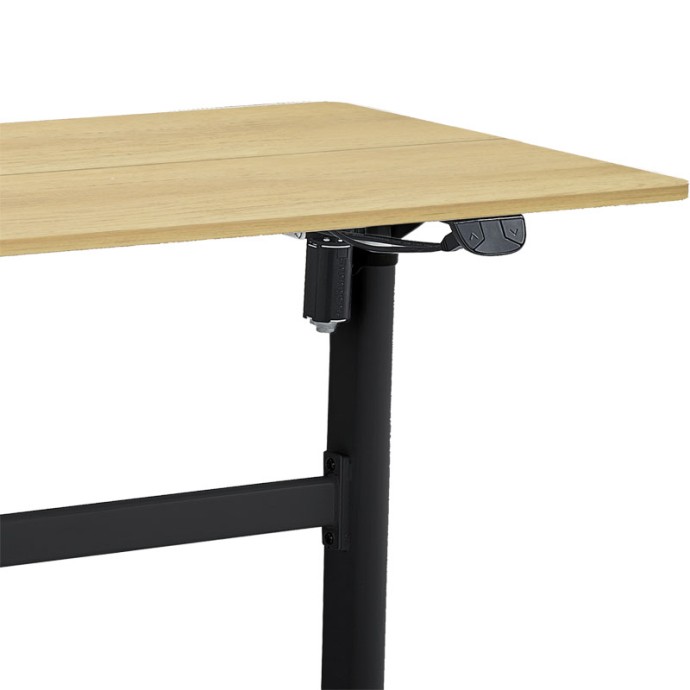 KARLA ΓΡΑΦΕΙΟ ΕΡΓΑΣΙΑΣ ΜΕ ΡΥΘΜΙΖΟΜΕΝΟ ΥΨΟΣ 1120x60x72/115εκ SONOMA-ΜΑΥΡΟ 