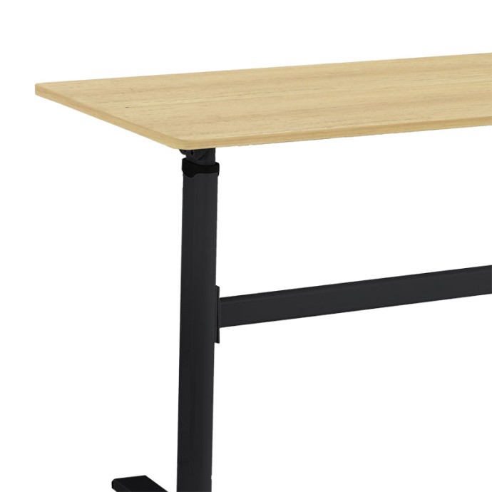 KARLA ΓΡΑΦΕΙΟ ΕΡΓΑΣΙΑΣ ΜΕ ΡΥΘΜΙΖΟΜΕΝΟ ΥΨΟΣ 1120x60x72/115εκ SONOMA-ΜΑΥΡΟ 