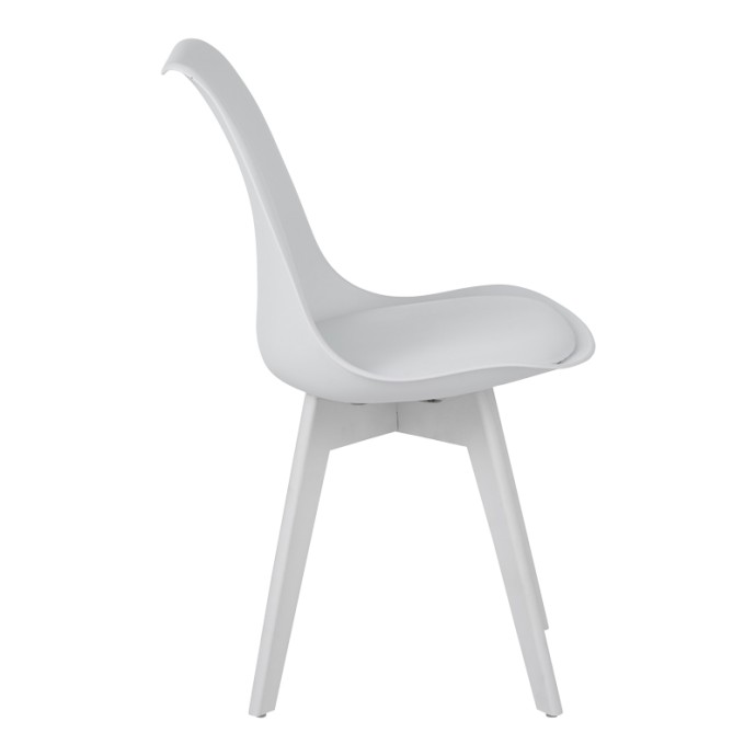 ΚΑΡΕΚΛΑ GASTON I 53.5X48.5X81,5ΕΚ PP-PU ΛΕΥΚΗ 