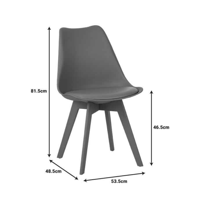 ΚΑΡΕΚΛΑ GASTON I 53.5X48.5X81,5ΕΚ PP-PU ΛΕΥΚΗ 