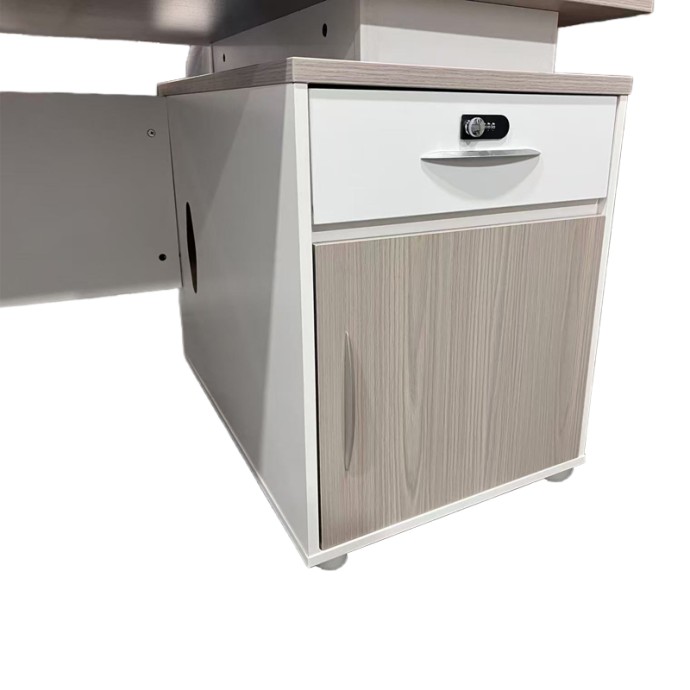 ARMADI ΓΡΑΦΕΙΟ ΕΡΓΑΣΙΑΣ  ΜΕ ΝΤΟΥΛΑΠΙ 180X80X75ΕΚ ΓΚΡΙ-ΛΕΥΚΟ