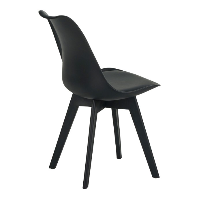 GASTON I ΚΑΡΕΚΛΑ PP-PU 53.5X48.5X81,5ΕΚ ΜΑΥΡΗ
