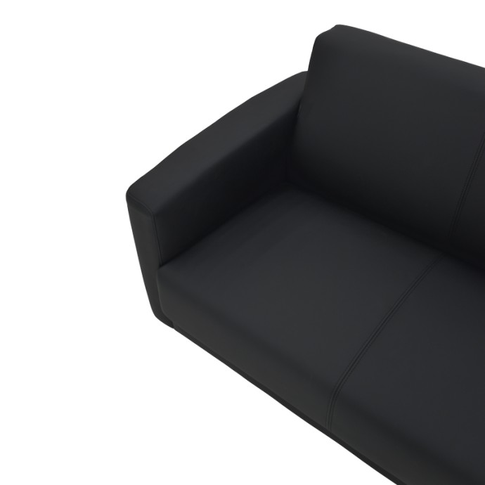 SIDICA I ΔΙΘΕΣΙΟΣ ΚΑΝΑΠΕΣ 135X78X83ΕΚ PU ΜΑΥΡΟΣ