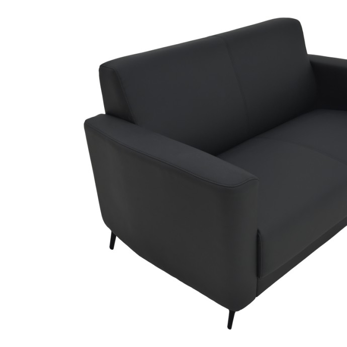 SIDICA I ΔΙΘΕΣΙΟΣ ΚΑΝΑΠΕΣ 135X78X83ΕΚ PU ΜΑΥΡΟΣ
