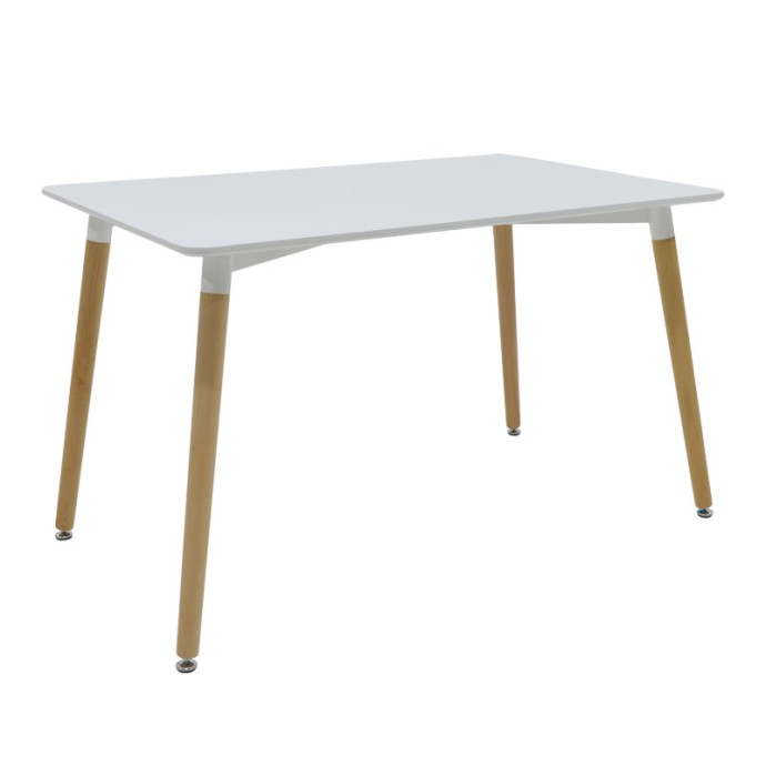 NATALI-GASTON A ΤΡΑΠΕΖΑΡΙΑ ΣΕΤ 5ΤΕΜ 120X80X76ΕΚ MDF ΚΑΙ ΞΥΛΟ ΟΞΙΑΣ ΣΕ ΓΚΡΙ-ΛΕΥΚΗ-ΦΥΣΙΚΗ ΑΠΟΧΡΩΣΗ 