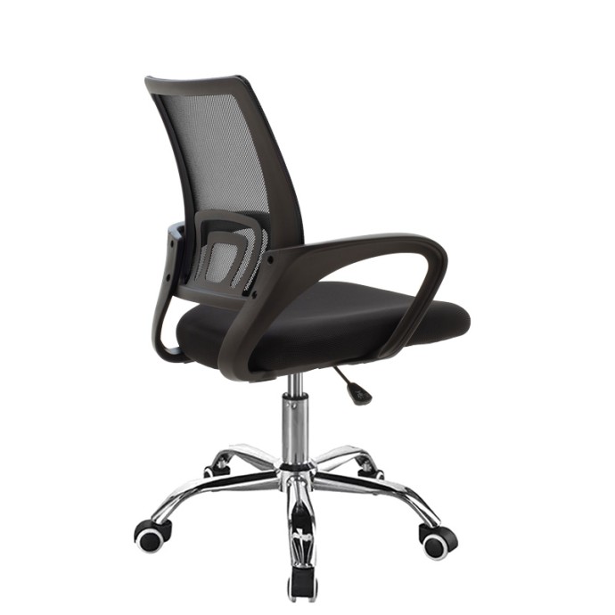  BERTO II ΚΑΡΕΚΛΑ ΓΡΑΦΕΙΟΥ 57.5X54.5X81-91ΕΚ RECLINE ΜΕ ΥΦΑΣΜΑ MESH ΣΕ ΜΑΥΡΗ ΑΠΟΧΡΩΣΗ 