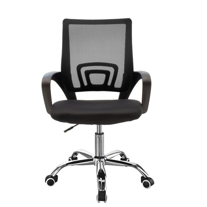  BERTO II ΚΑΡΕΚΛΑ ΓΡΑΦΕΙΟΥ 57.5X54.5X81-91ΕΚ RECLINE ΜΕ ΥΦΑΣΜΑ MESH ΣΕ ΜΑΥΡΗ ΑΠΟΧΡΩΣΗ 