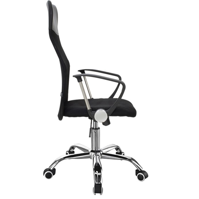 JOEL II ΚΑΡΕΚΛΑ ΓΡΑΦΕΙΟΥ 75X53X115-125ΕΚ ΜΕ ΥΦΑΣΜΑ MESH ΣΕ ΜΑΥΡΗ ΑΠΟΧΡΩΣΗ
