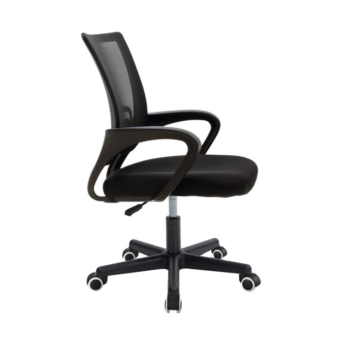 BERTO II ΚΑΡΕΚΛΑ ΓΡΑΦΕΙΟΥ 57.5X54.5X81-91ΕΚ ΜΕ ΥΦΑΣΜΑ MESH ΣΕ ΜΑΥΡΗ ΑΠΟΧΡΩΣΗ 
