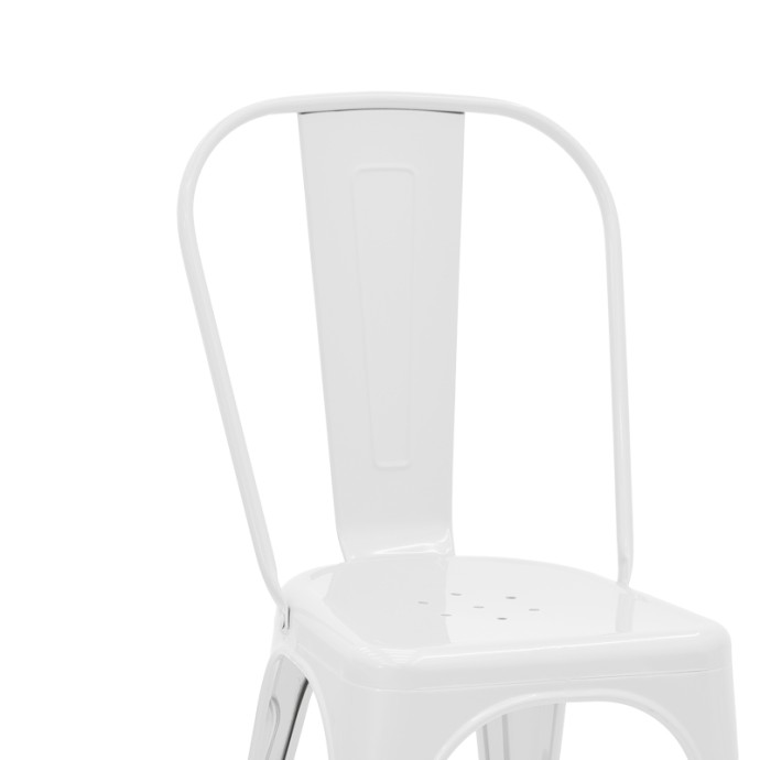 UTOPIA ΚΑΡΕΚΛΑ 44x44x85εκ ΜΕΤΑΛΛΟ ΛΕΥΚΟ 