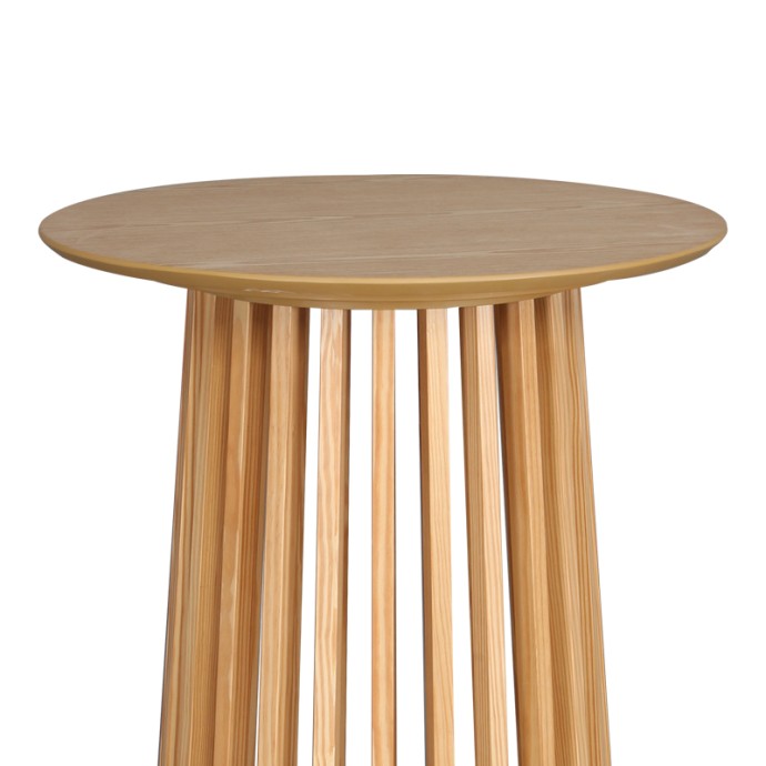 DOMONIC ΤΡΑΠΕΖΙ ΜΠΑΡ Φ60X105ΕΚ MDF ΦΥΣΙΚΟ 