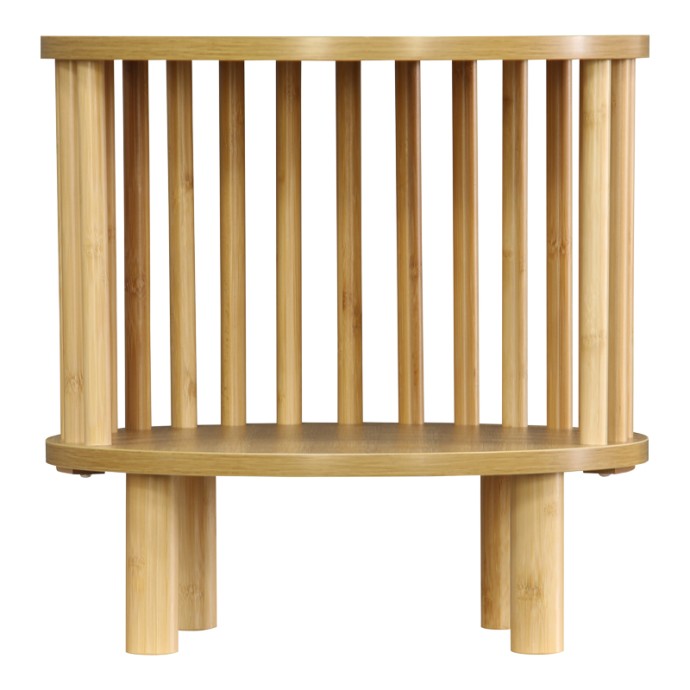 NODIAL ΚΟΜΟΔΙΝΟΦ40X40ΕΚ MDF/BAMBOO ΣΕ ΦΥΣΙΚΗ ΑΠΟΧΡΩΣΗ 